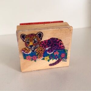 Lisa Frank vintage 90’s leopard rubber stamp